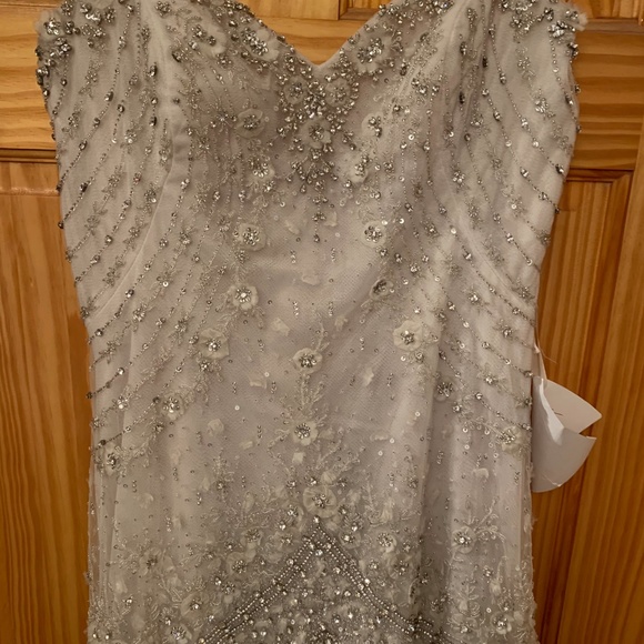 Lazaro 3405 wedding gown size 10 - Picture 5 of 6